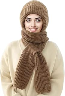 2 in 1 Winter Hat with Scarf